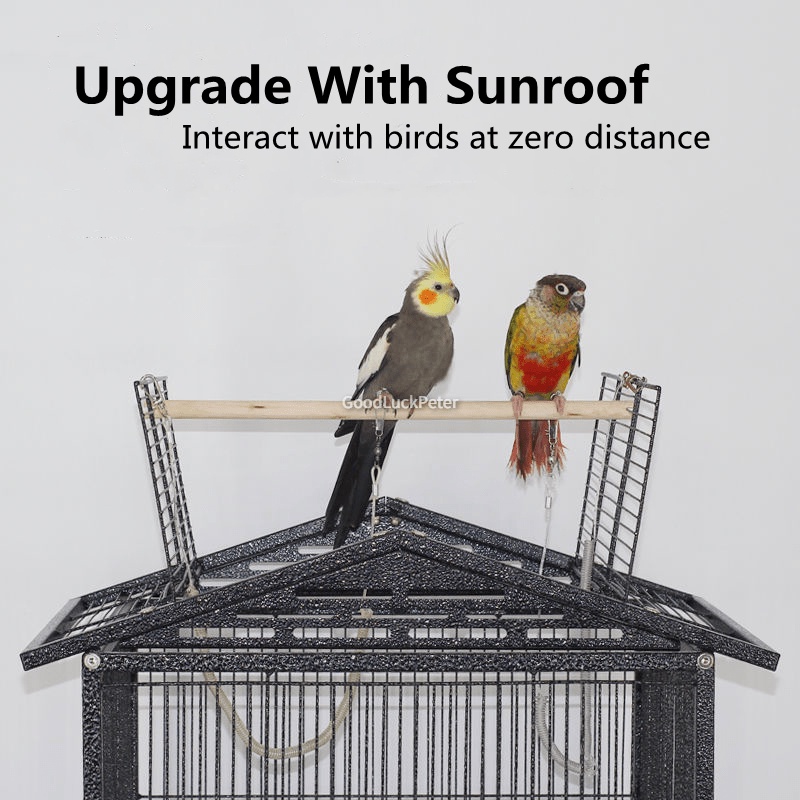 New Large Bird Cage Parrot  Cage Kulungan Ng Ibon with tray  budgerigar Kulungan Ng Loro