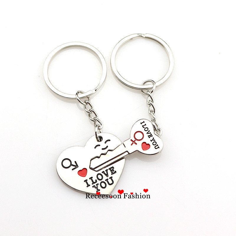 heart and key keychain