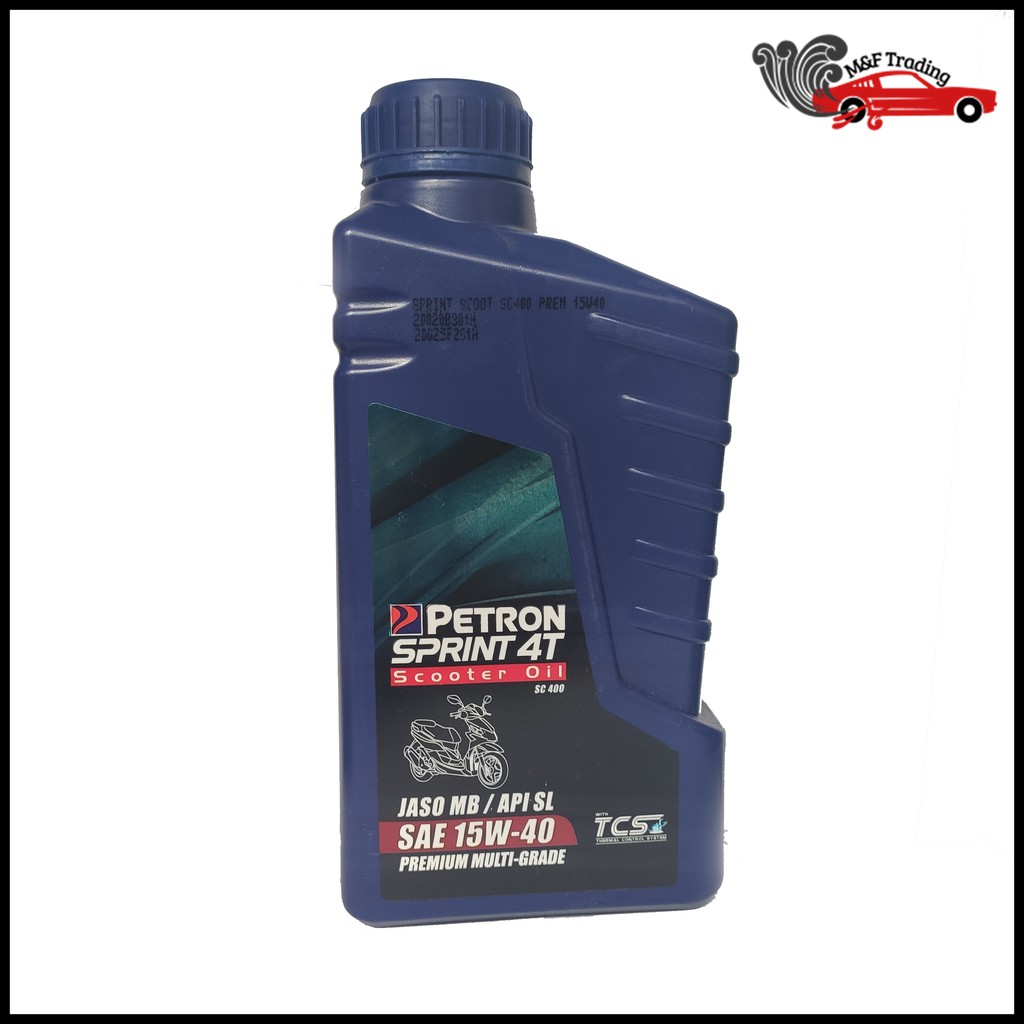 PETRON SPRINT 4T SCOOTER OIL SC400 PREMIUM MULTI-GRADE 15W-40 with TCS ...