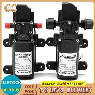 【Ready Stock】 [70W] 130PSI 6L/Min High Pressure Diaphragm Self Priming Water Pump Automatic Switch #10