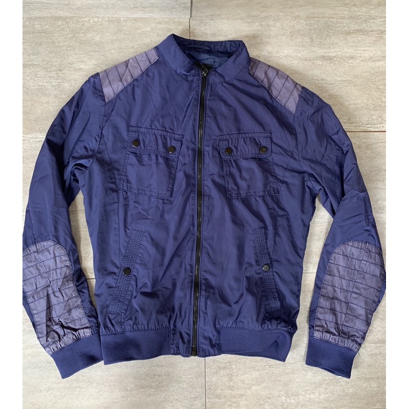 zara man jacket blue