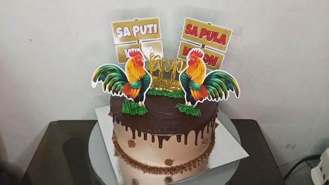 Sabong Cake Topper Meron O Wala Cake Topper Shopee Philippines