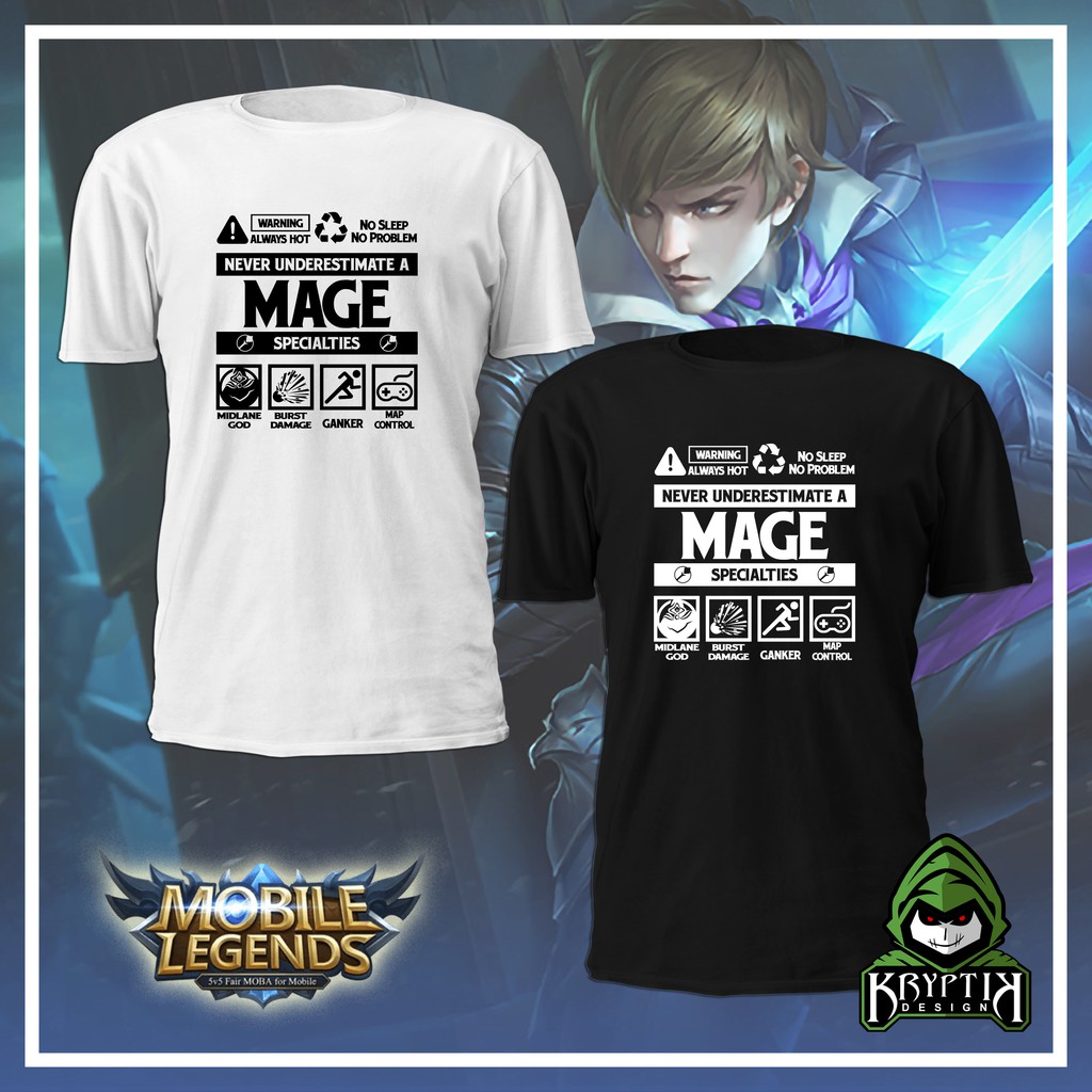 Mobile Legend T-shirt Mage - Kryptik Design | Shopee ...