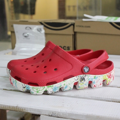 Crocs Duet Sport Clogs DITTER Colorful Beach Shoes Unisex | Shopee  Philippines