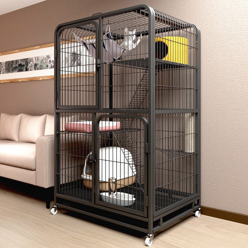 Cat Cage Easy Assemble Cage Pet 2/4 Layer House Pet Cage
