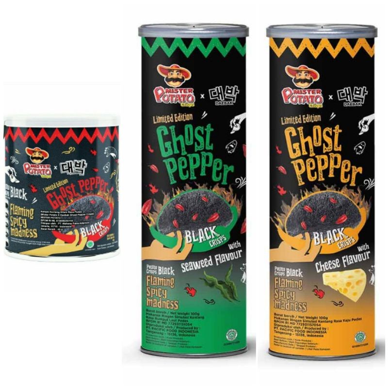 Potato X GHOST PEPPER POTATO MISTER POTATO Chips / MISTER POTATO DAEBAK