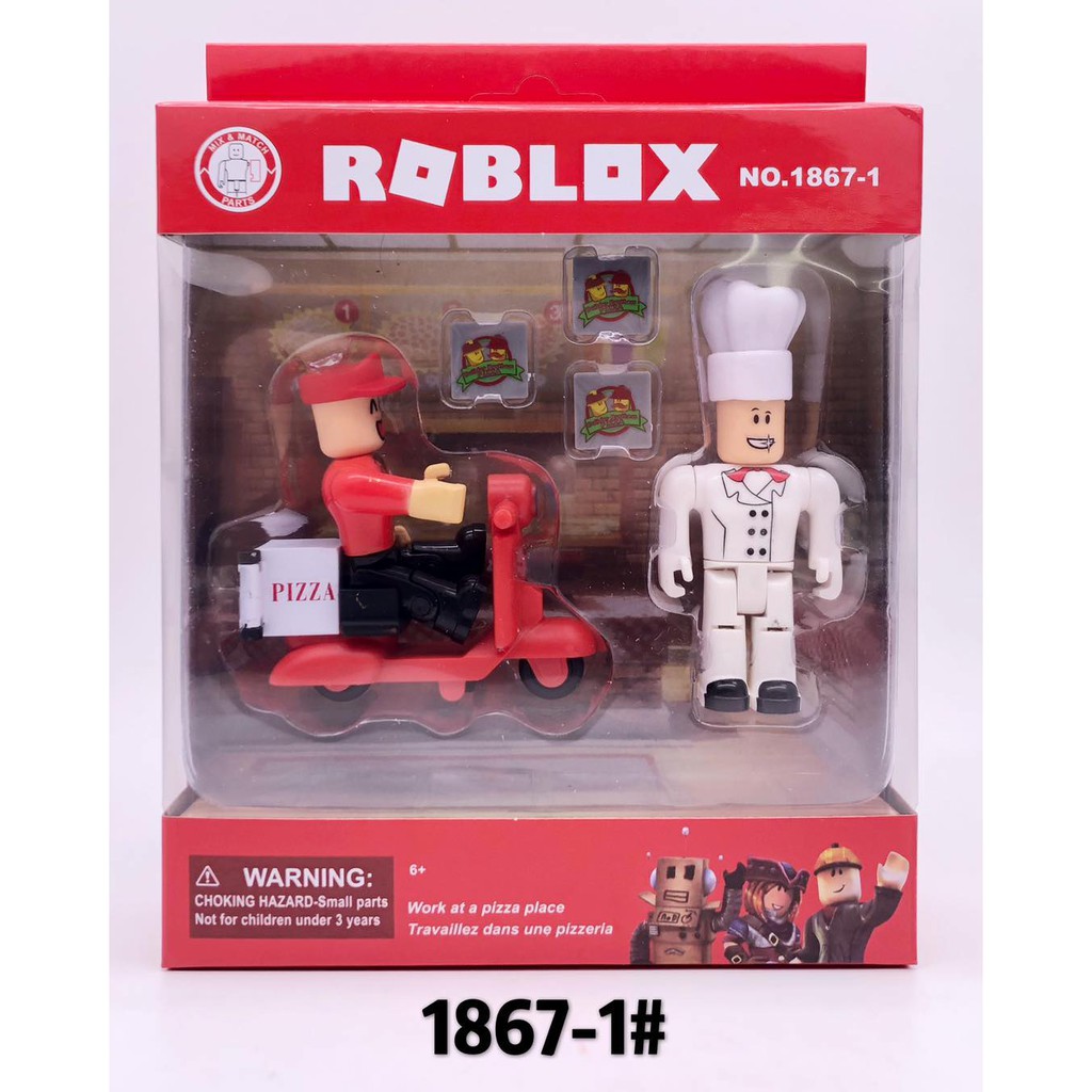 Roblox Work At A Pizza Place Playset - roblox series 1 pizza delivery guy mini figure