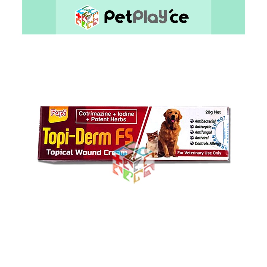 TopiDerm Wound Cream for Dogs and Cats 20g Topiderm Topi Derm Papi Gel Shopee Philippines