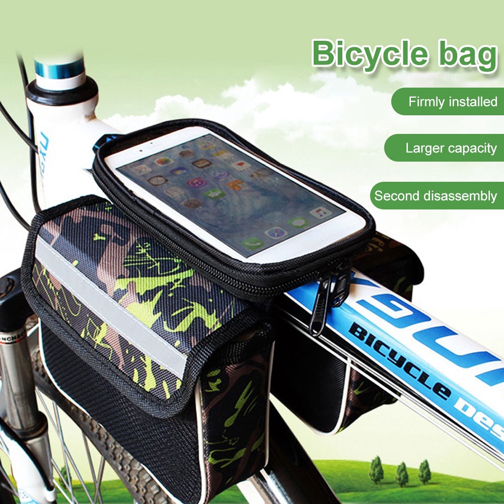 top tube bag phone holder