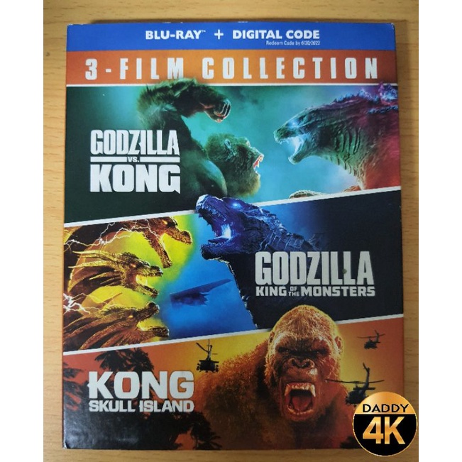 Godzilla Vs Kong 3-film Collection - Bluray With Slipcover 