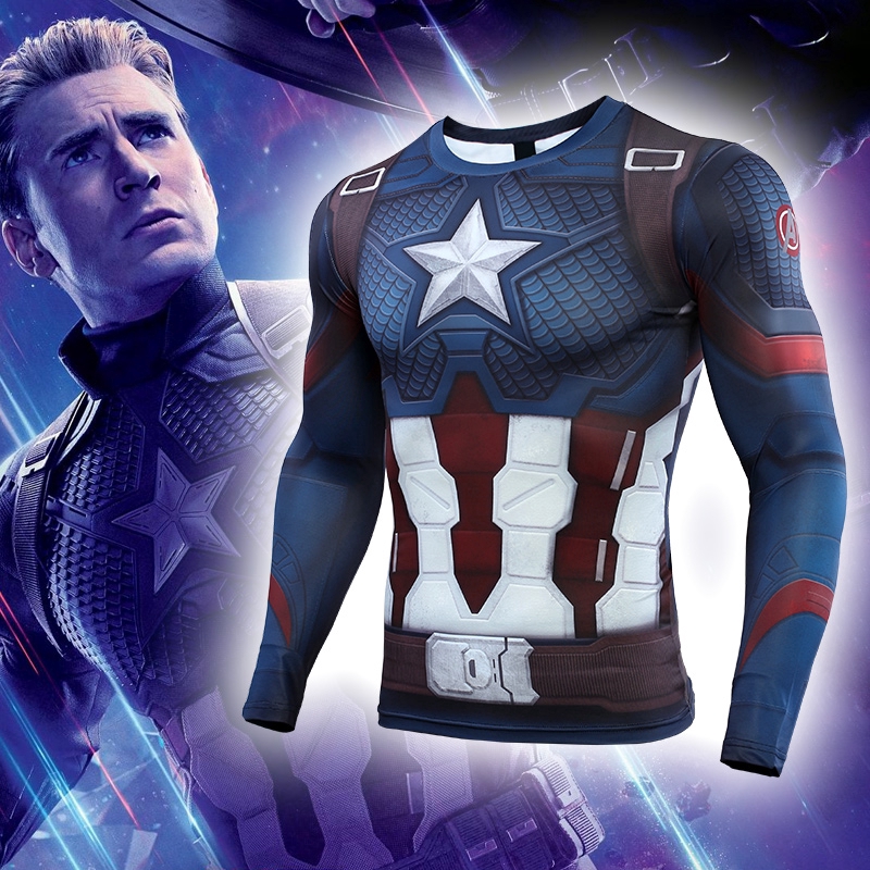 captain america infinity war compression shirt