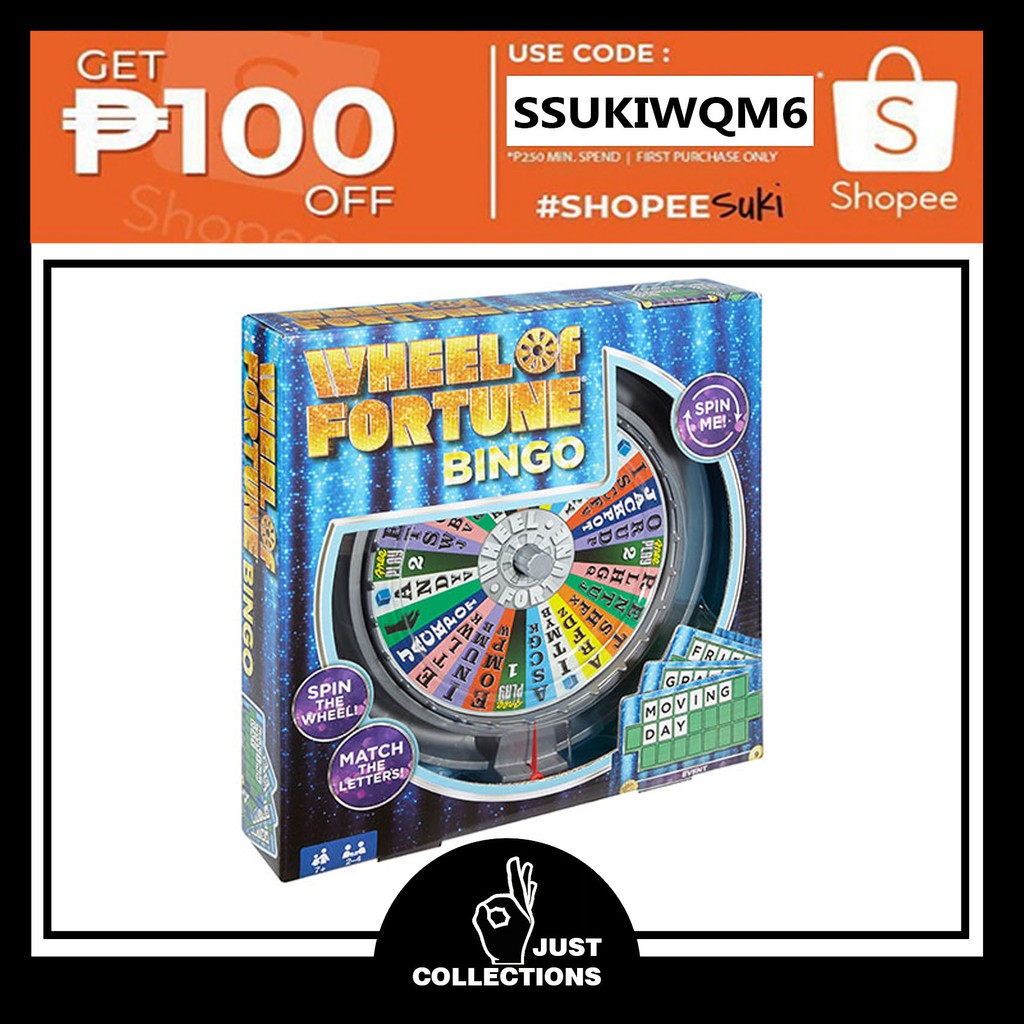 WHEEL OF FORTUNE Bingo game Family game MATTEL | Shopee Philippines