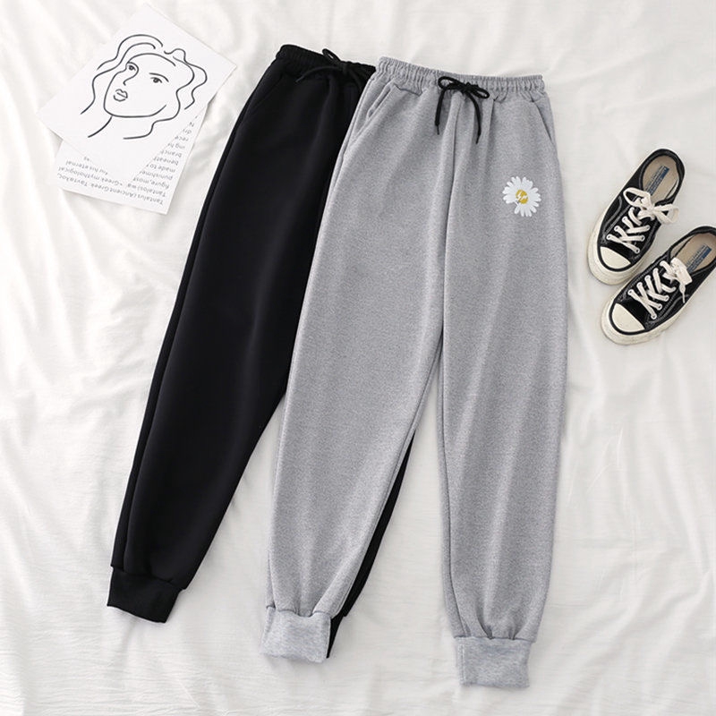 tapered grey joggers