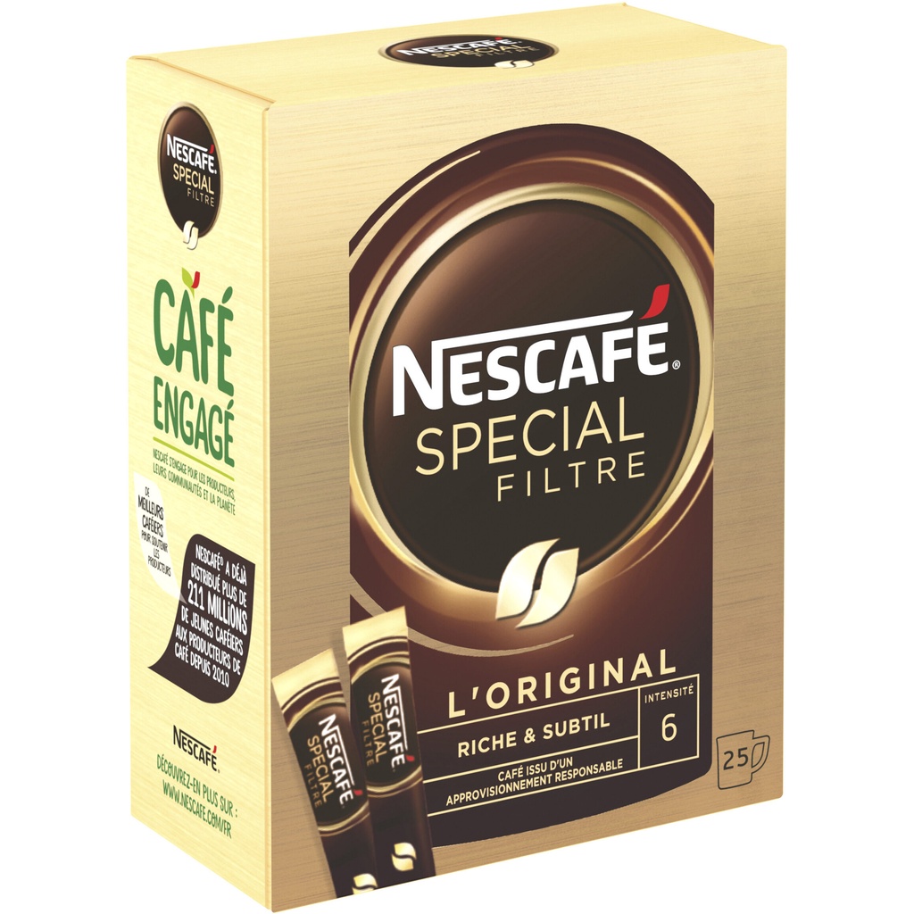 Nescafe Instant Coffee Sticks Special Filter Crema (25 sticks) Shopee