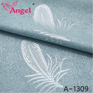 Feather Print semi-blackout curtains a-1309 #7