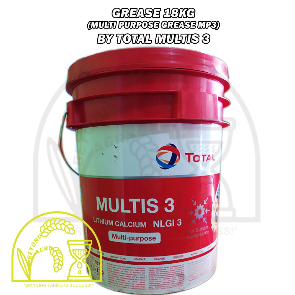 GREASE 18KG MULTI PURPOSE GREASE BY TOTAL MULTIS 3 Shopee Philippines