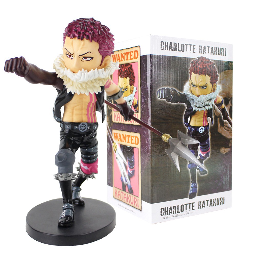 20cm One Piece Charlotte Katakuri stand on the Donut PVC Action Figure ...