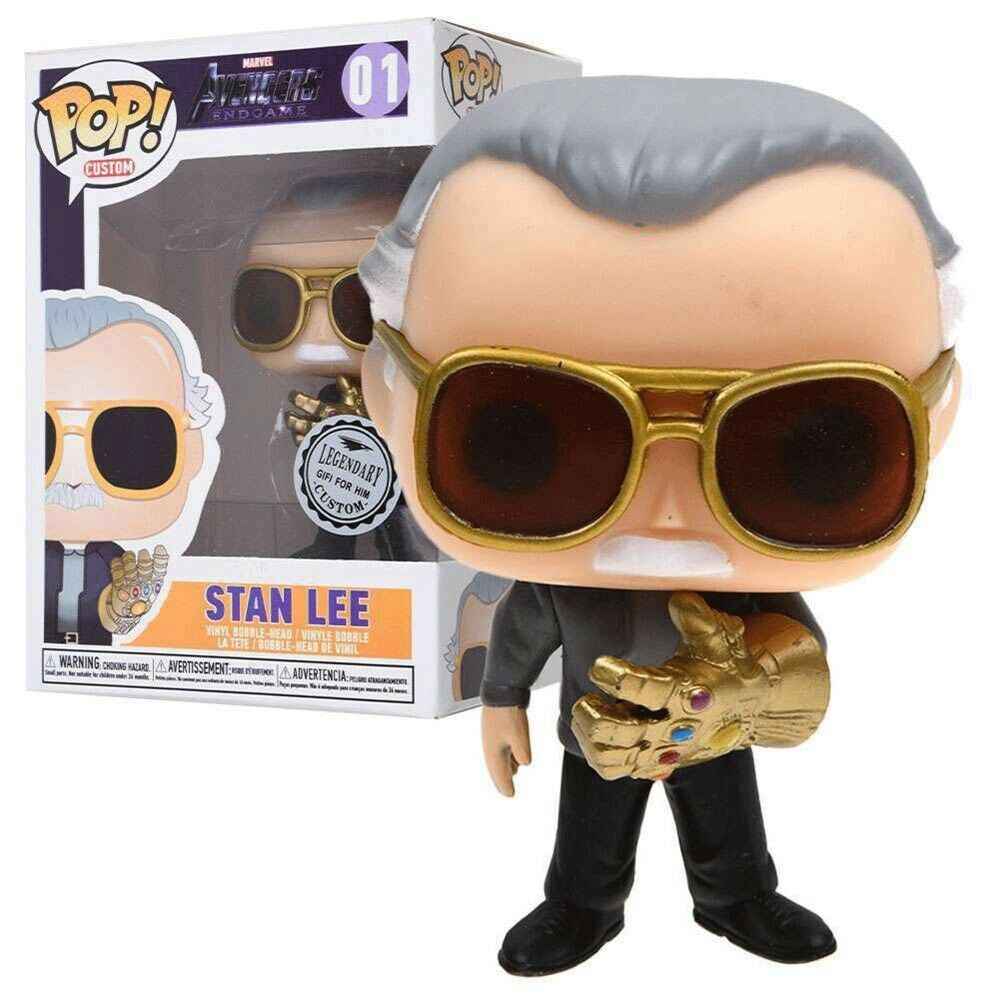 Funko Pop Endgame Exclusive: Stan Lee w/ Infinity Gauntlet(Side Stance ...