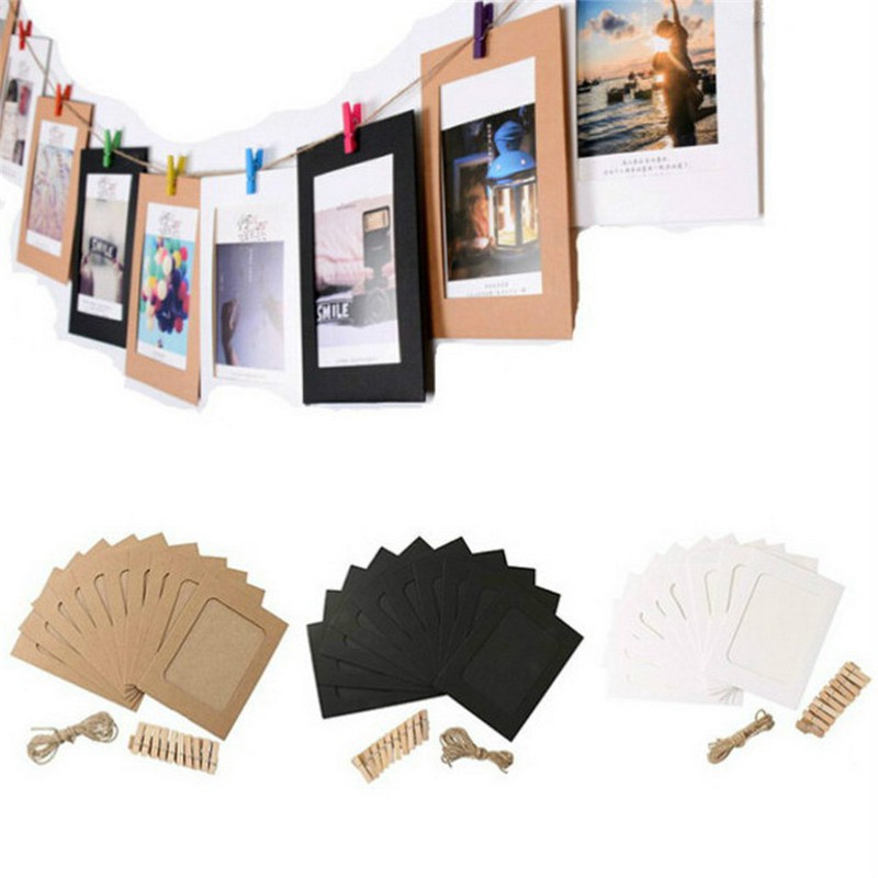 Hanging Album Clip Kraft Paper Photo Frame for Wedding Decor | Shopee ...