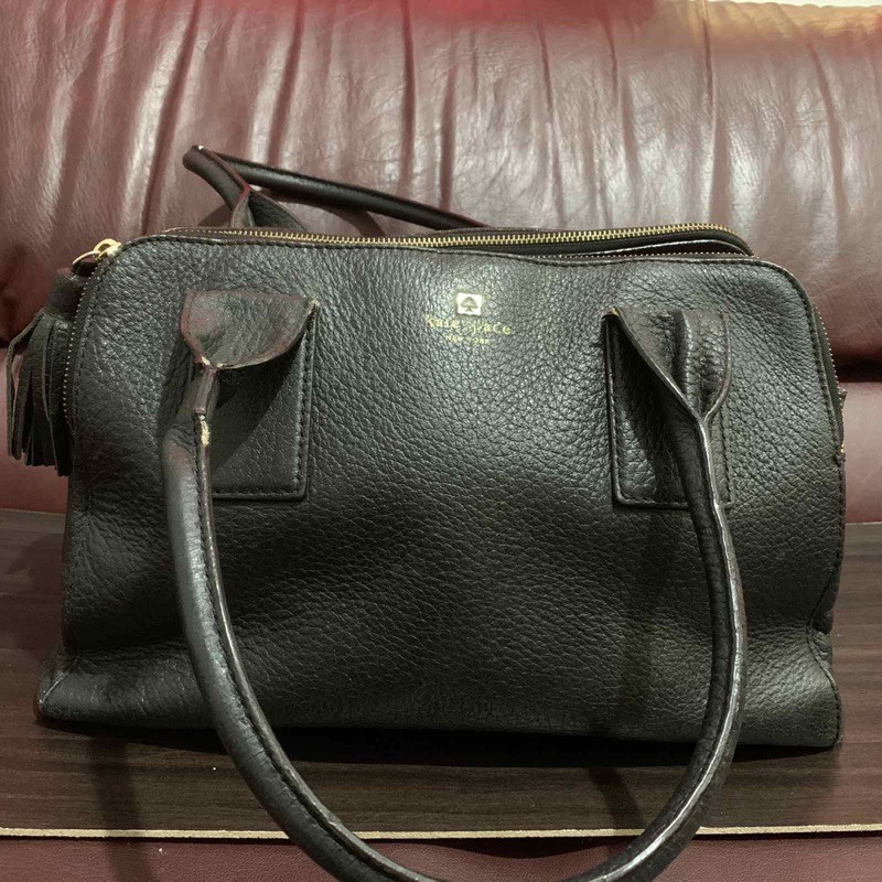 Preloved Kate Spade Leather Black Sling Bag | Shopee Philippines