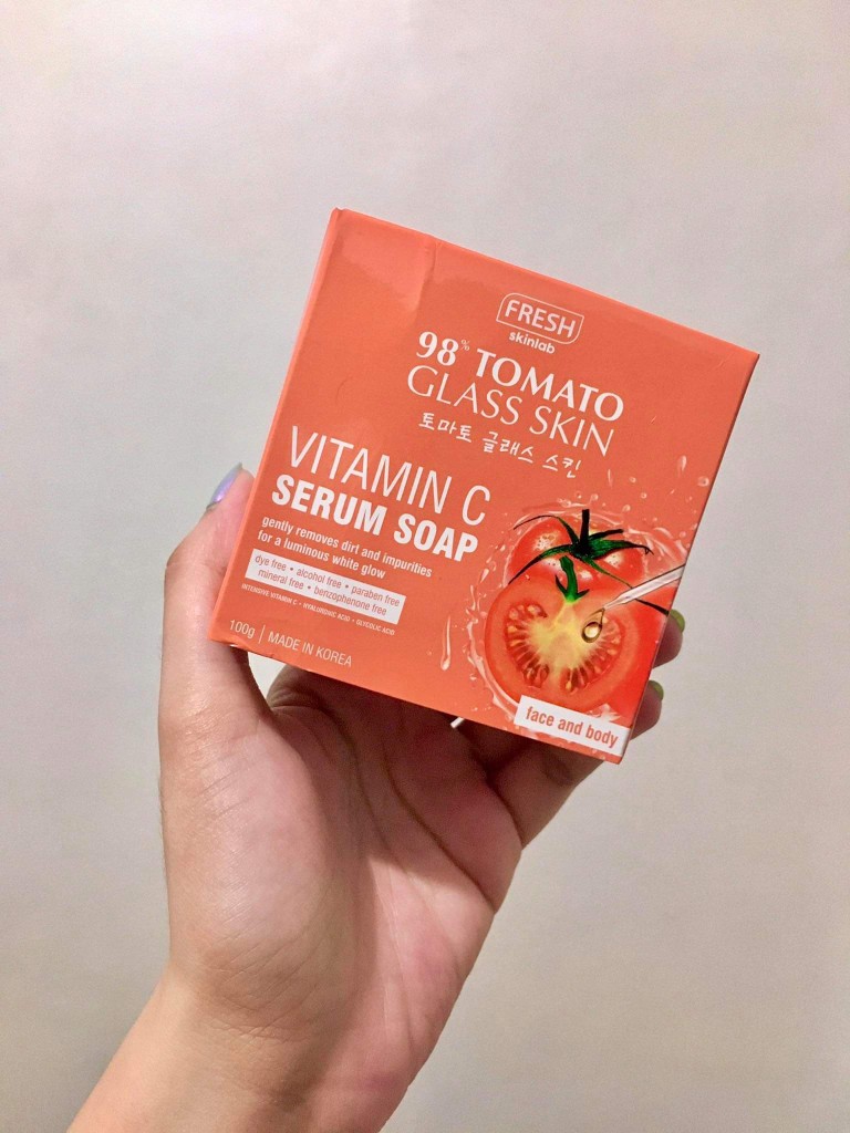 tomato glass skin serum soap