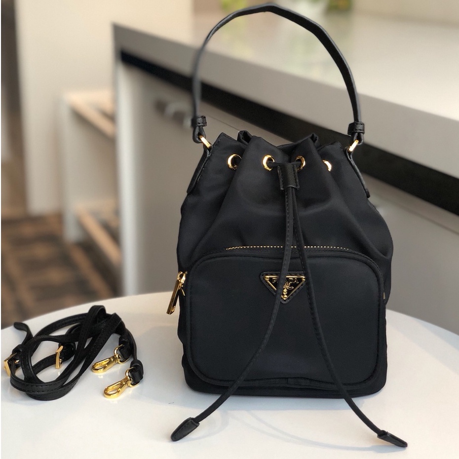 Pra*d Nylon Hand Bag Bucket Bag Shoulder Bag Crossbody Bag Shopee