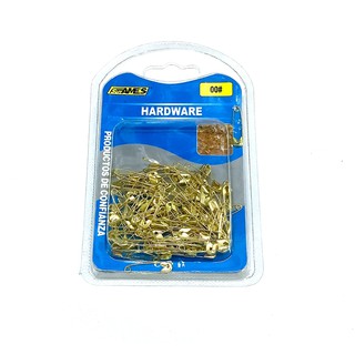 Safety Pins Pack of 250 6 Sizes Gold and Silver