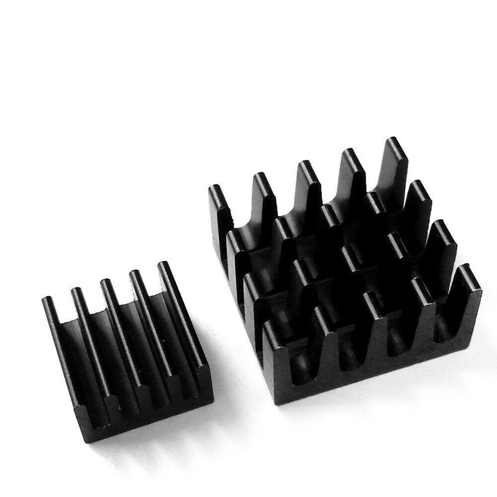66*20*6mm Black Anodized Aluminium Heat Sink For Power Transistor//TO-126//TO-220