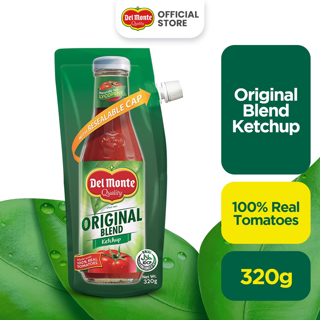 DEL MONTE Original Blend Ketchup with 100 Real Tomatoes and No
