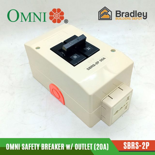 Omni Safety Breaker with Outlet (SBRS2P 20A) Shopee Philippines