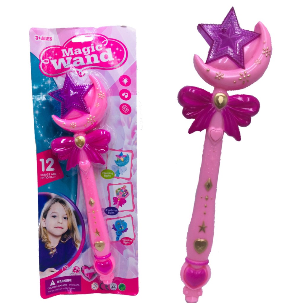 Princess Magic Wand With Lights And Sound Shopee Philippines - princess wand roblox