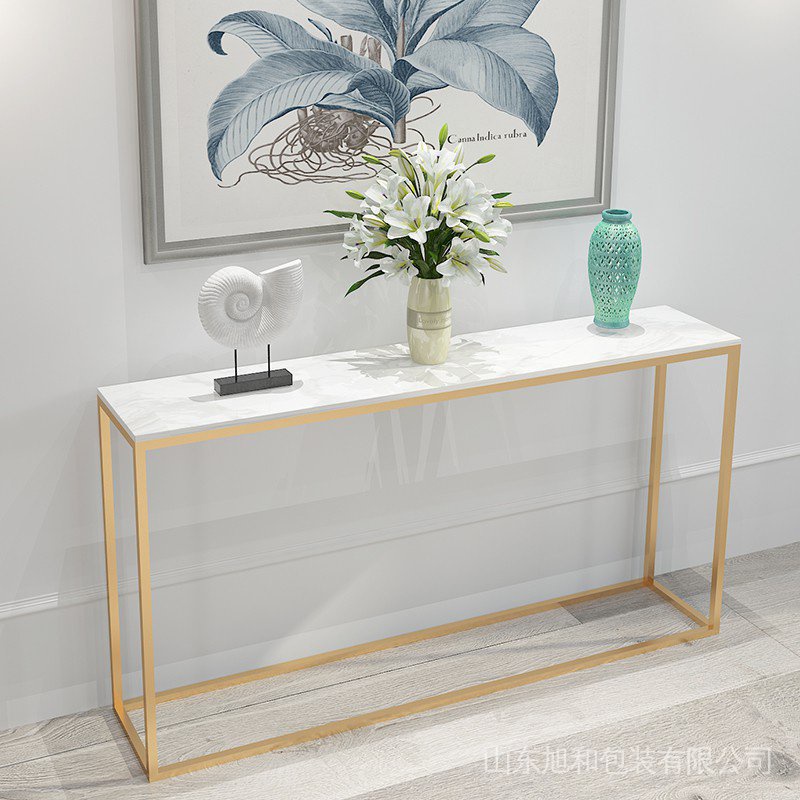 Nordic marble console table home wall side table modern minimalist