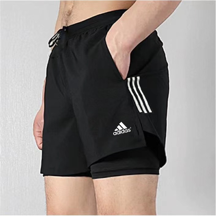 8091 Adidas sports shorts with cycling 2 in 1 for men pocket with