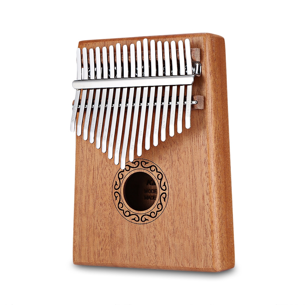 Solid Mahogany 17 Keys Portable Finger Marimba Instrument for Music Lovers/Beginners Rayzm Kalimba/Thumb Piano/Finger Piano with Accessories 