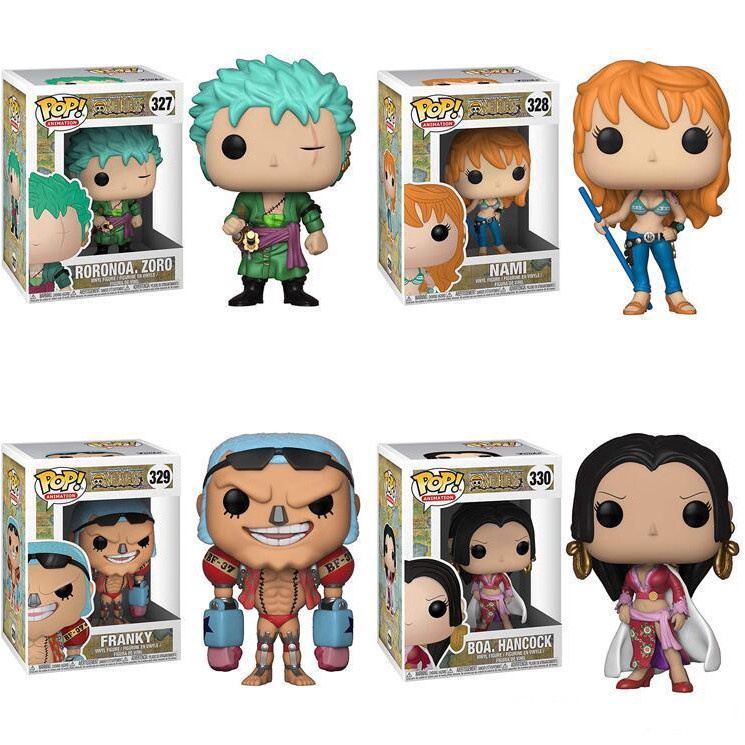 Funko Pop One Piece Nami 328 Roronoa Zoro 327 Frankus 329 Boa Hanlock
