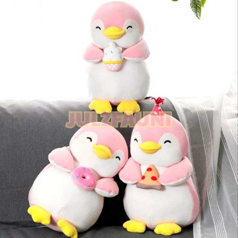 pink penguin stuffed animal