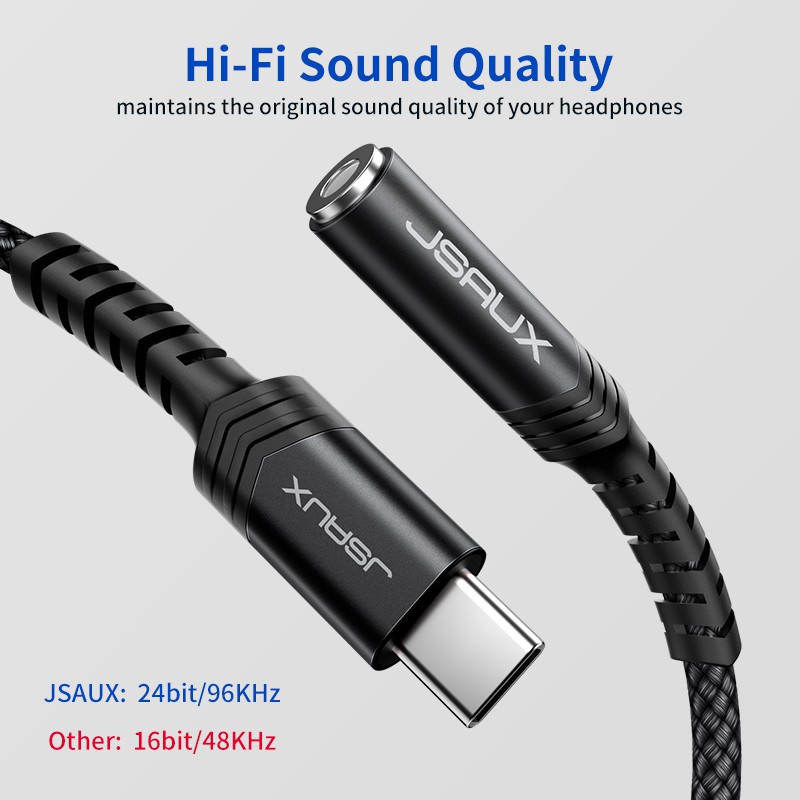 jsaux usb type c to 3.5 mm
