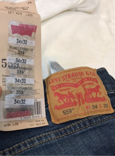 levis 559 34x32