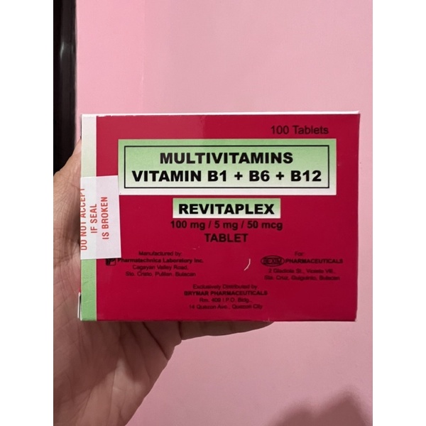 REVITAPLEX, VITAMIN B COMPLEX Shopee Philippines