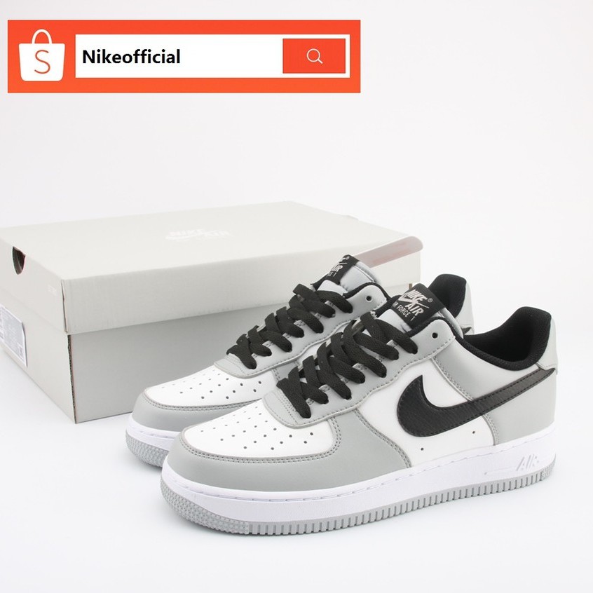 white and gray air force 1