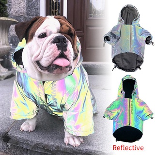 Pet Dogs Reflective Raincoat for Puppy Small Big Dogs Clothing French Bulldog Clothes Pug Hoodies Do
