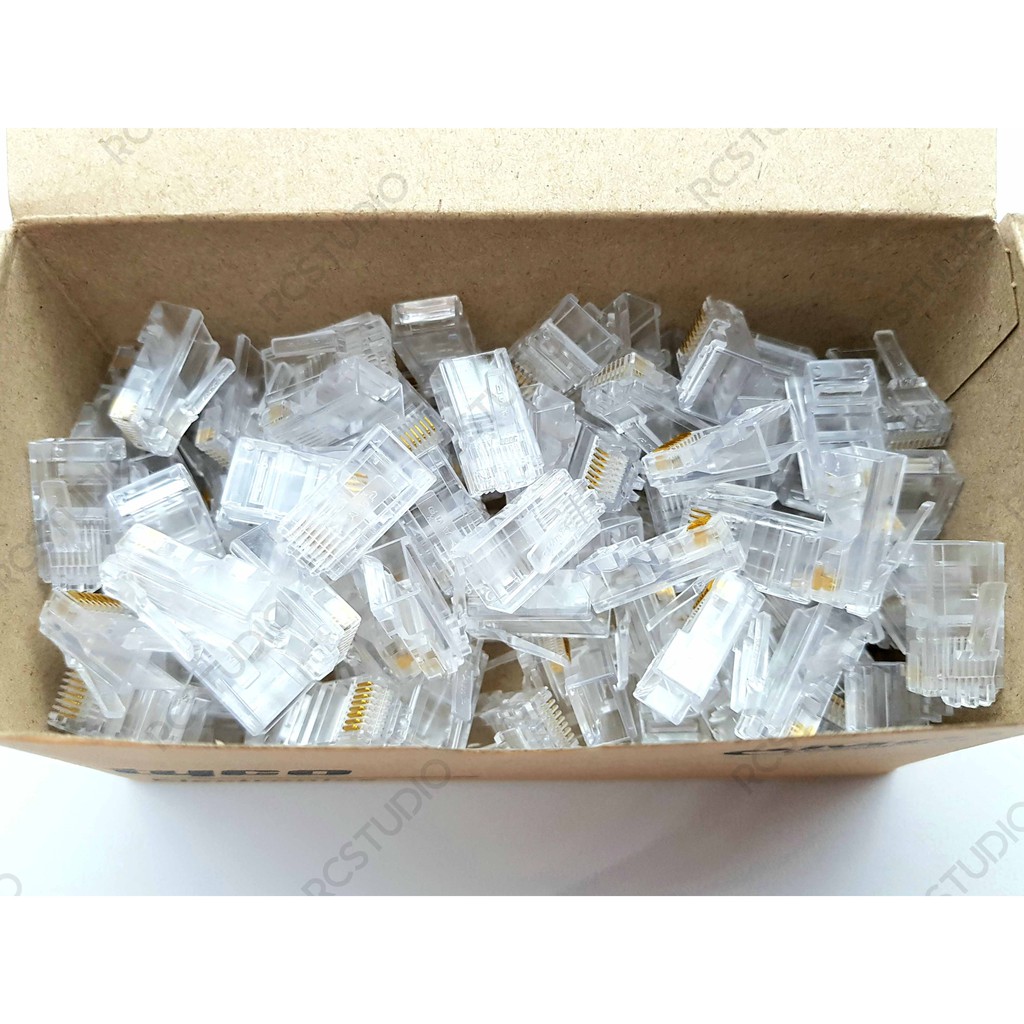 100pcs 1box RJ45 Connectors Shopee Philippines