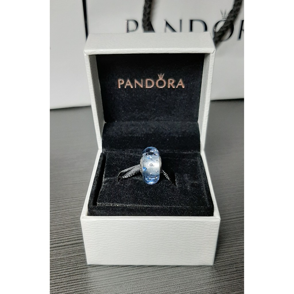 blue murano glass pandora charm