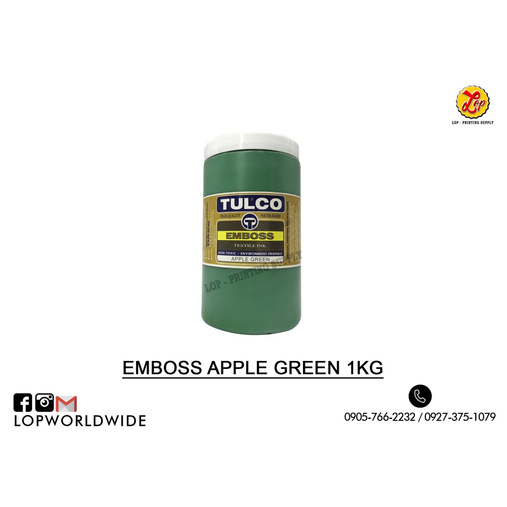 Waterbase Ink Tulco Emboss Waterbase Ink 250g and 500g Shopee