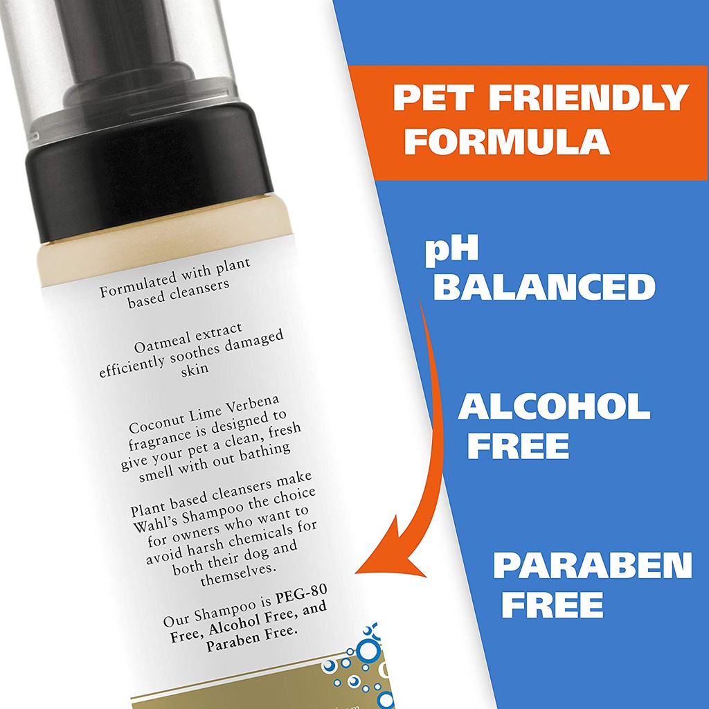 wahl no rinse cat shampoo