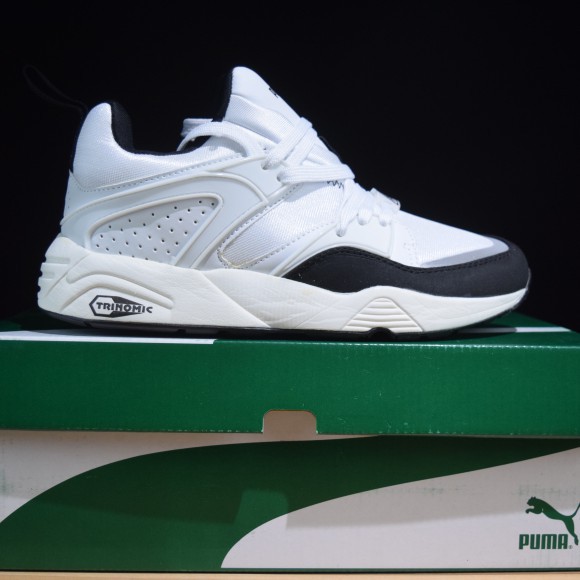 puma defy white black