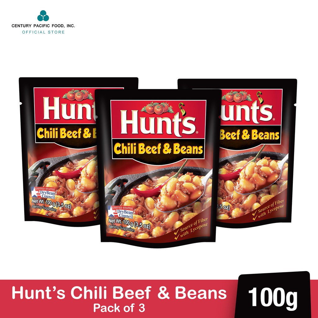 Hunt's Chili Beef and Beans Pack of 3 Shopee Philippines