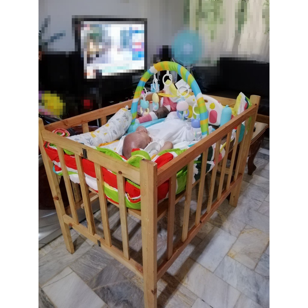 Wooden Crib for baby infant newborn Shopee Philippines