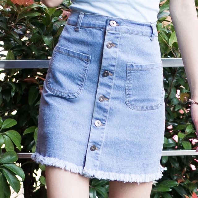 shopee denim skirt