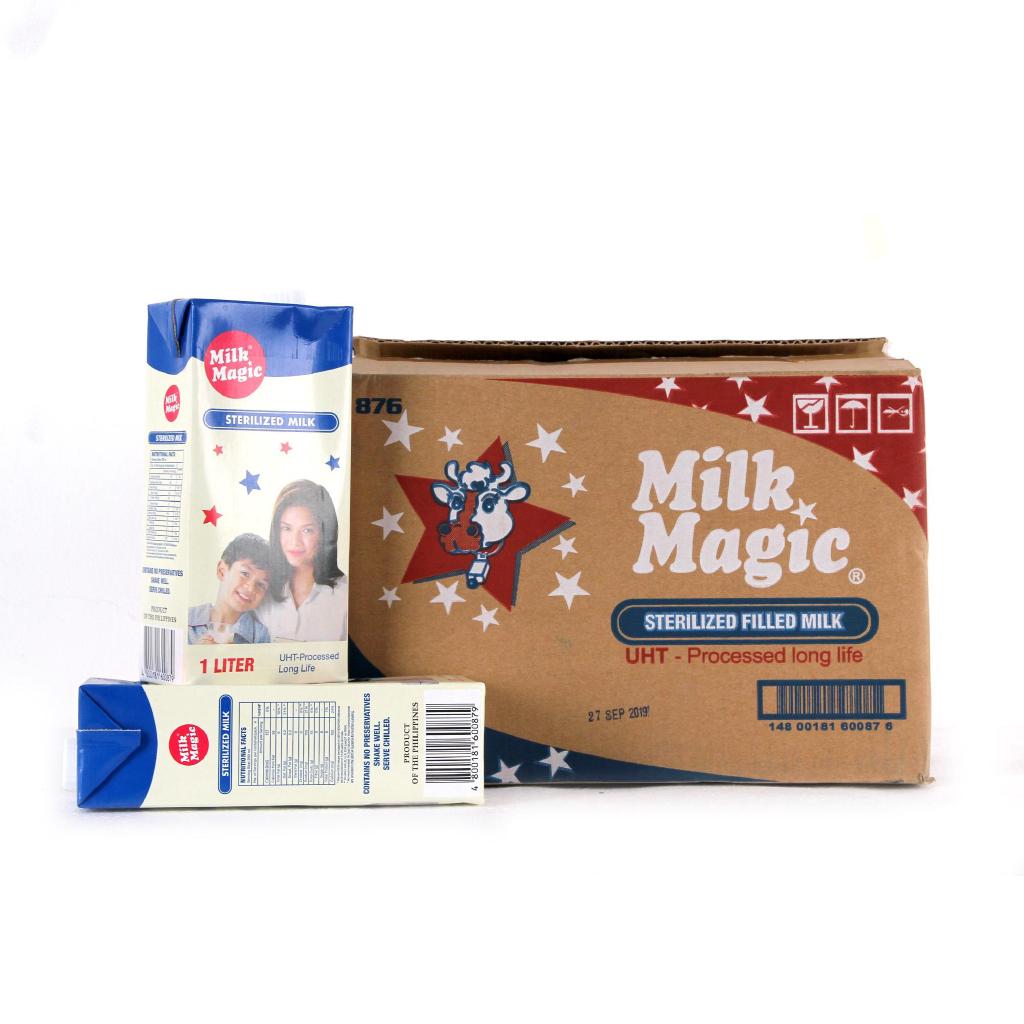 Milk Magic Sterilized Milk 1 Liter Set Of 10 Nutritious Health Drink Grocery Item Shopee 8987